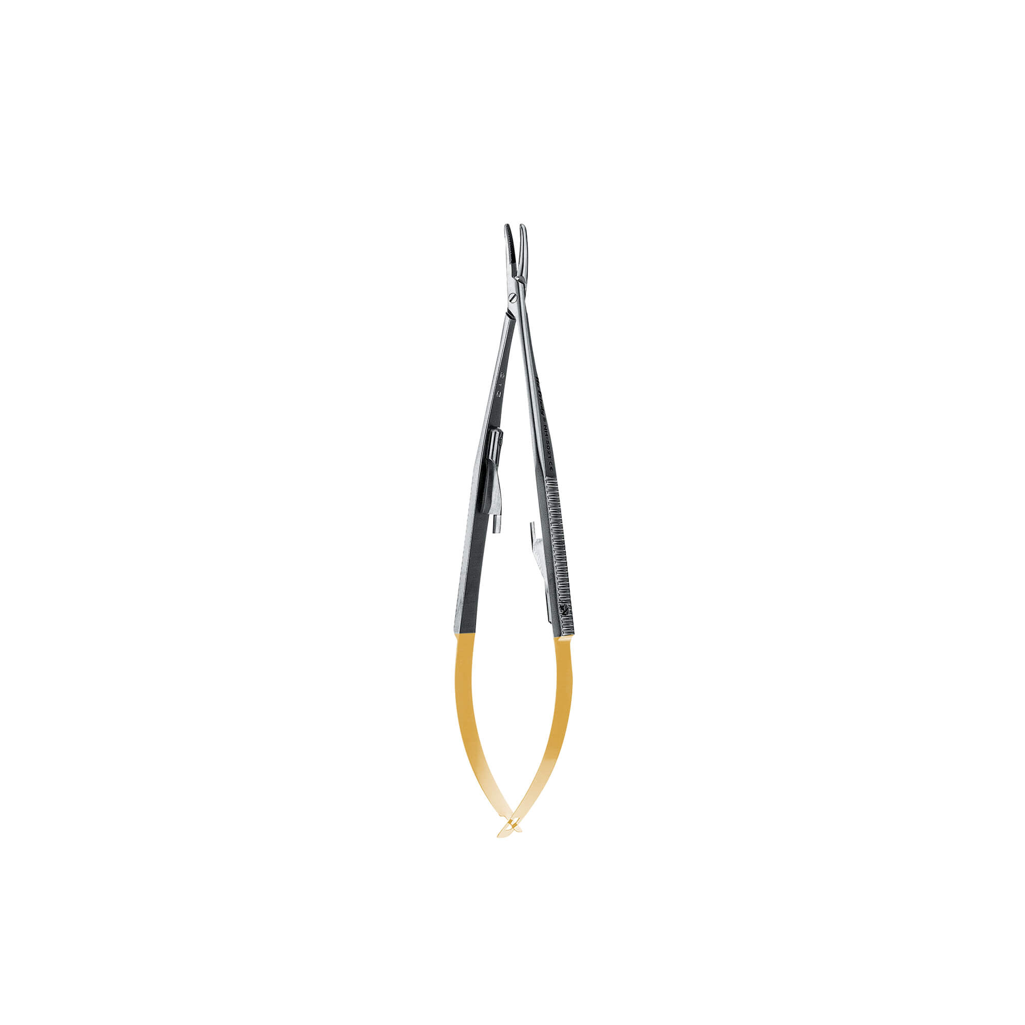 Curved Castroviejo Perma Sharp™ Needle Holder, 14 cm (5.5) NH5021