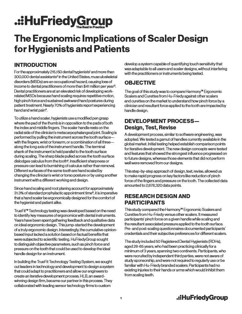 Ergonomic Implications of Scaler Design